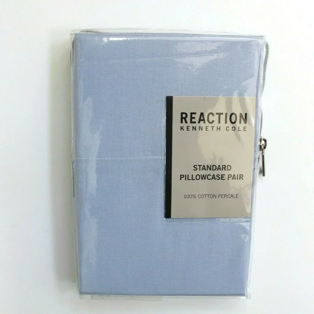 Kenneth Cole 2 Piece Solid T200 Percale Standard Pillowcases